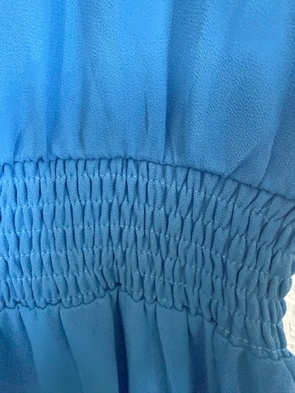 Women’s Blue Button-Front Maxi Dress pretty garden medium - Picture 7 of 11